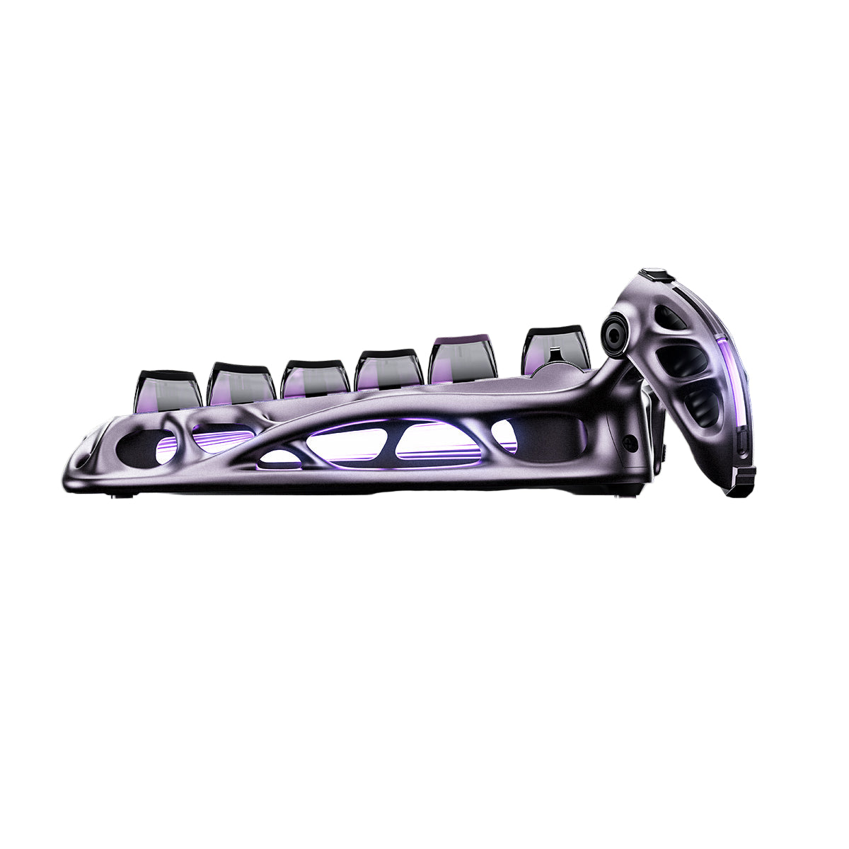 GravaStar - Mercury V75 Pro Iron Purple Wired Magnetic Keyboard - Przewodowa Klawiatura Magnetyczna