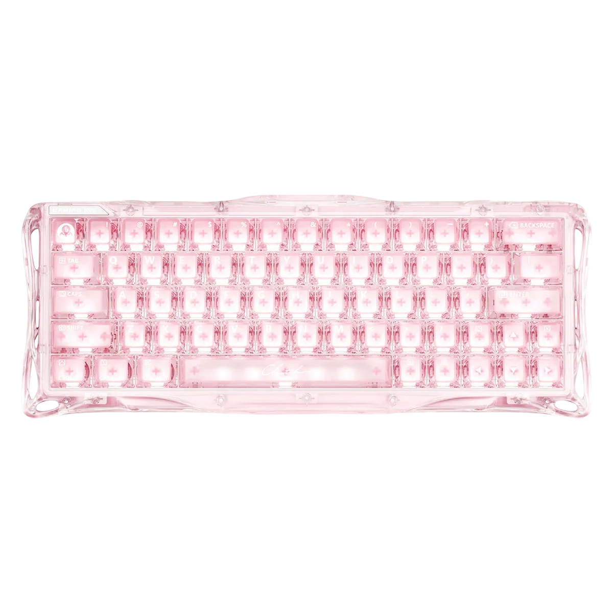 GravaStar - Mercury V60 Crystal Rose Magnetic Keyboard - Magnetyczna Klawiatura Gamingowa