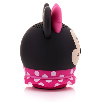 Figurka głośnika biurkowego w kształcie Minnie Mouse, czarno-różowa, białe kropki