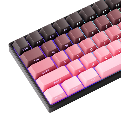 MonsGeek - FUN60 Pro HE Side-Printed Black & Pink Gradient - Klawiatura Magnetyczna