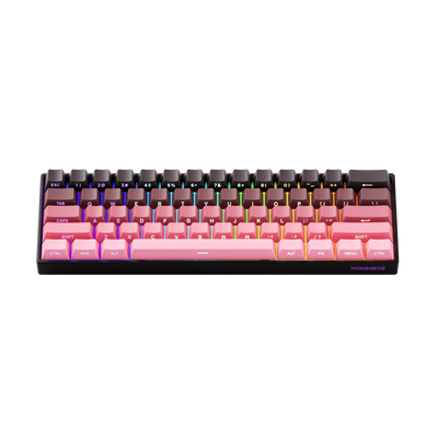 MonsGeek - FUN60 Pro HE Side-Printed Black & Pink Gradient - Klawiatura Magnetyczna