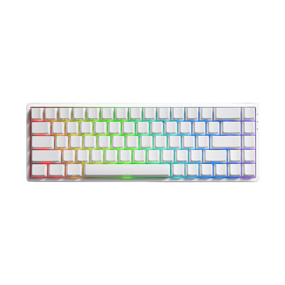 MonsGeek - FUN68 HE Shine-Through White - Klawiatura Magnetyczna