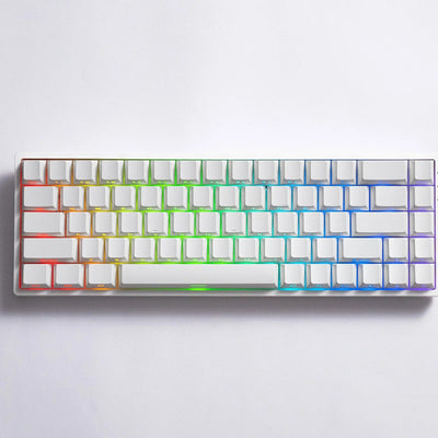 MonsGeek - FUN68 HE Shine-Through White - Klawiatura Magnetyczna