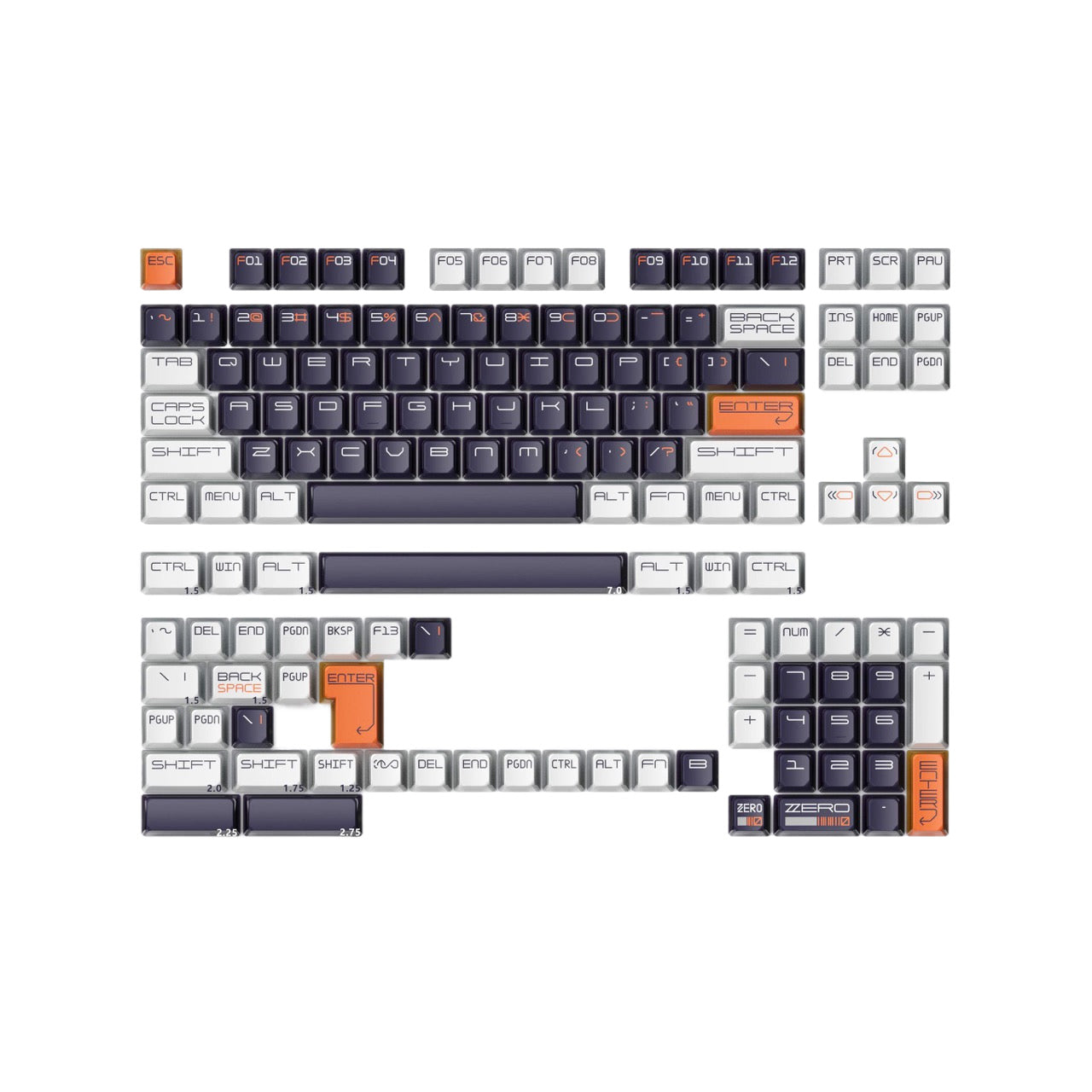KeyTok - Zero Division Dye-Sub KOL Keycaps