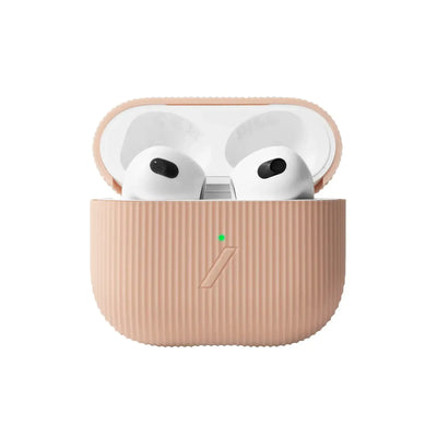 Etui peach na słuchawki bezprzewodowe, akcesoria do biura, case ochronny na AirPods