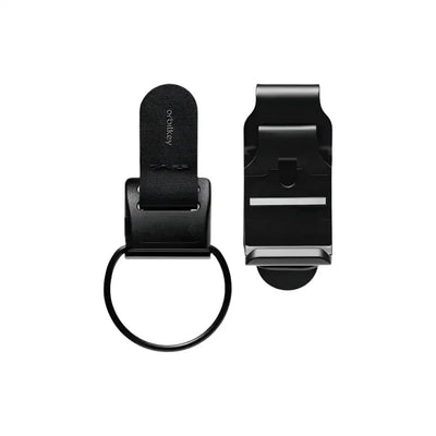 Czarny klips do kluczy na biurko, minimalistyczny organizer akcesoriów do home office