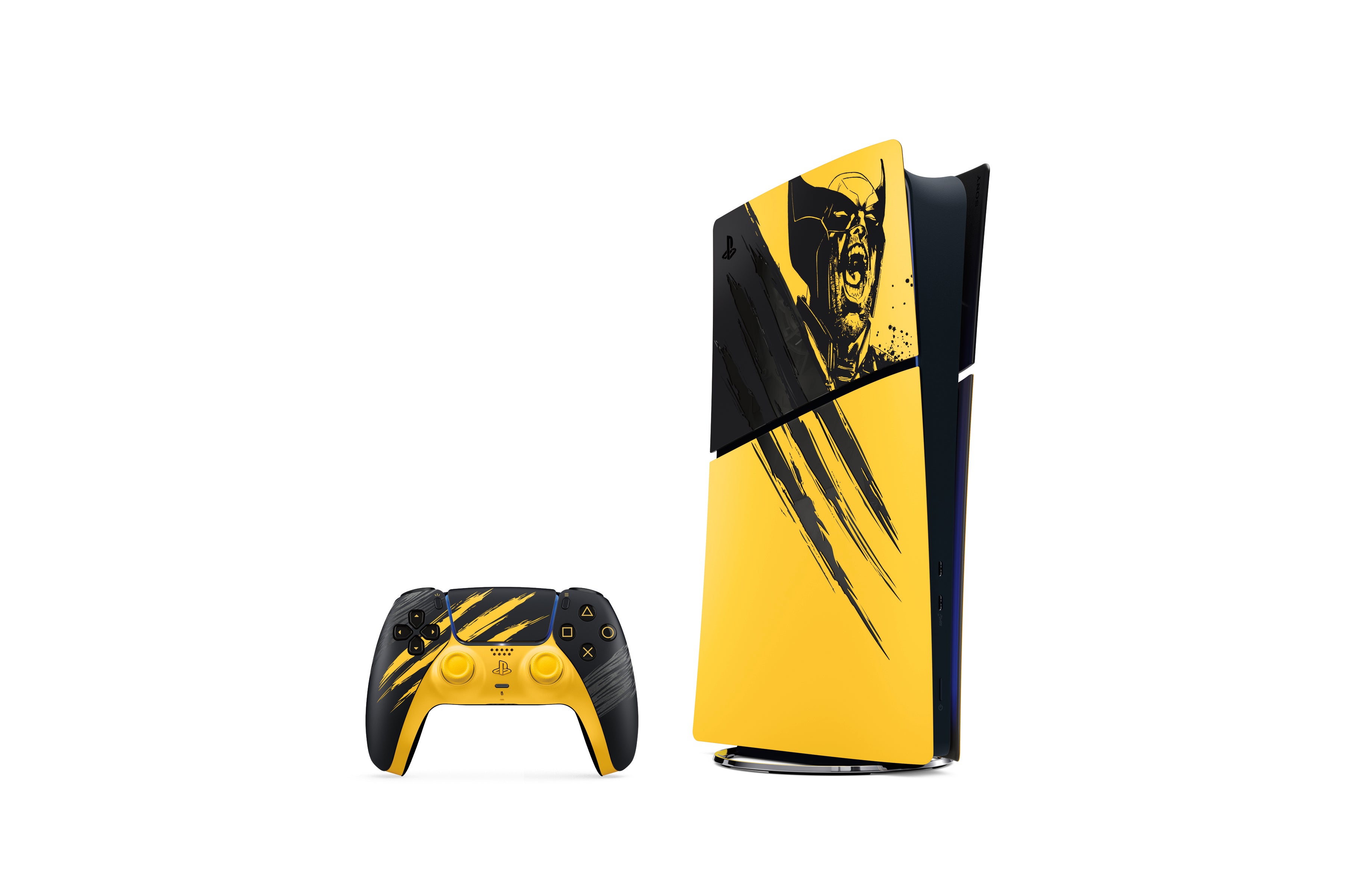 Sony - PlayStation®5 Digital Edition - Zestaw Edycji Limitowanej Marvel’s Wolverine Battle Yellow