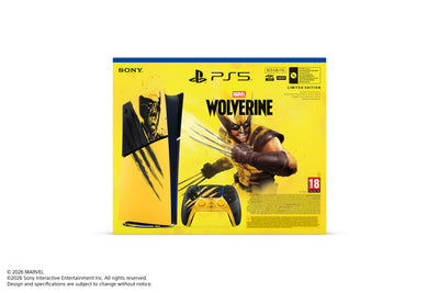 Sony - PlayStation®5 Digital Edition - Zestaw Edycji Limitowanej Marvel’s Wolverine Battle Yellow