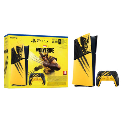 Sony - PlayStation®5 Digital Edition - Zestaw Edycji Limitowanej Marvel’s Wolverine Battle Yellow