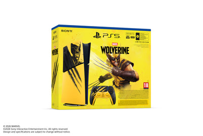 Sony - PlayStation®5 Digital Edition - Zestaw Edycji Limitowanej Marvel’s Wolverine Battle Yellow
