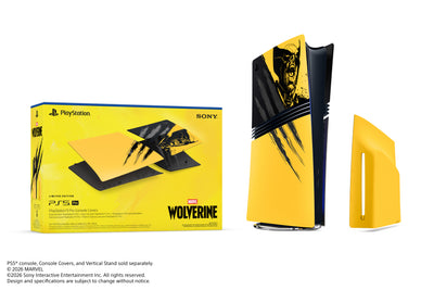 Sony - PlayStation®5 Pro Osłony Konsoli – Edycja Limitowana Marvel’s Wolverine Battle Yellow