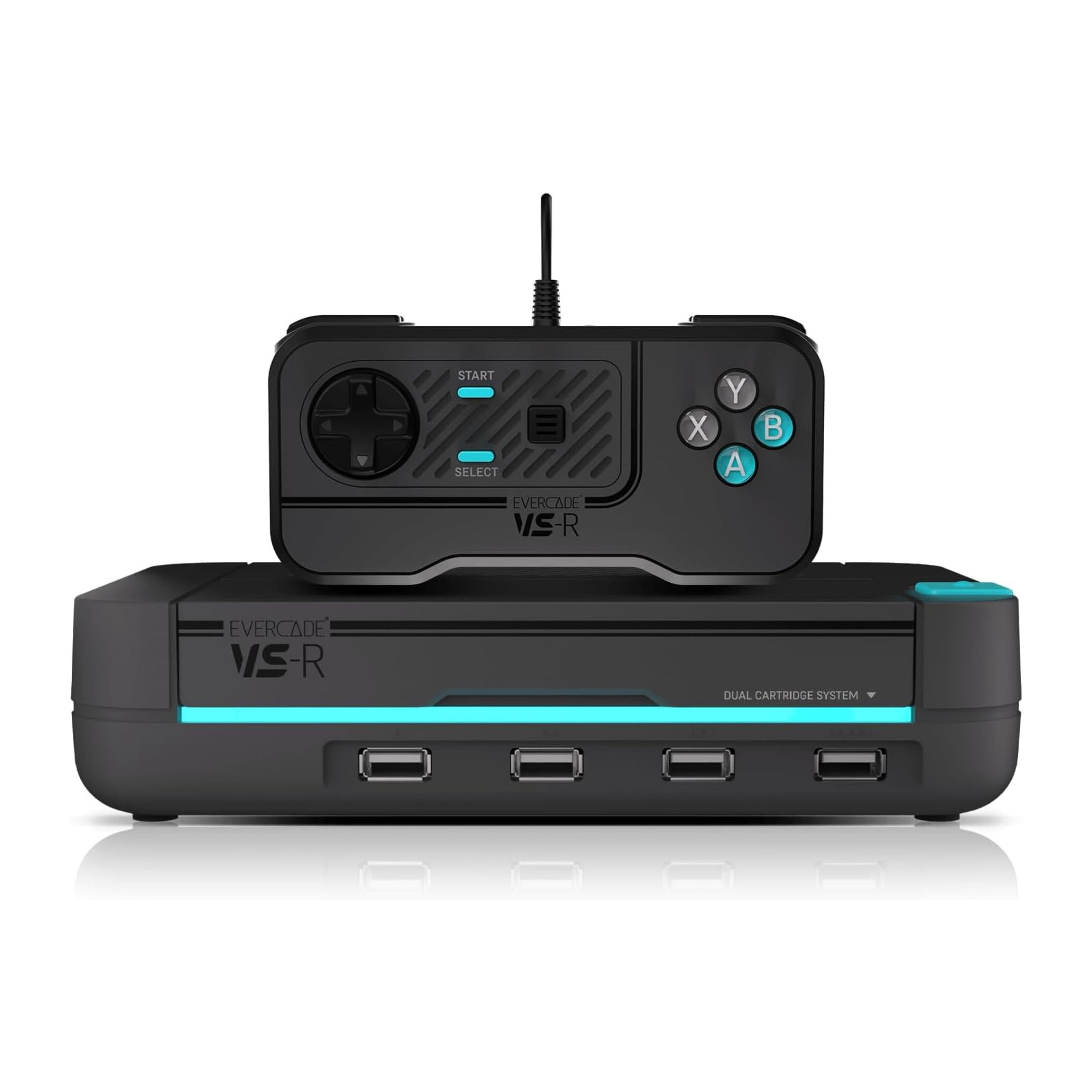 Evercade - VS-R Retro Console + Tomb Raider Collection 1 - Retro Konsola z Kontrolerem