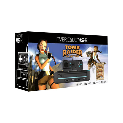 Evercade - VS-R Retro Console + Tomb Raider Collection 1 - Retro Konsola z Kontrolerem