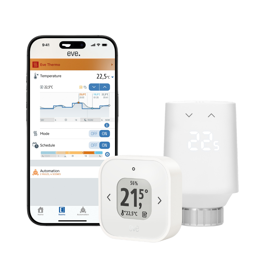 Eve - Thermo Comfort Set Matter - Zestaw Głowica + Regulator Ogrzewania