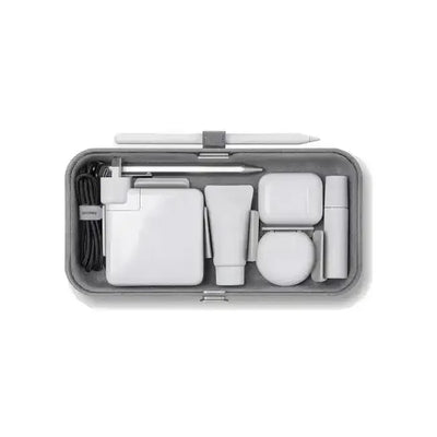 Przenośny organizer biurowy z ładowaniem bezprzewodowym, akcesoria biurkowe w środku