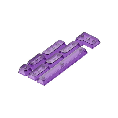 Fioletowe przezroczyste keycapy do klawiatury mechanicznej, akcesoria do desk setupu