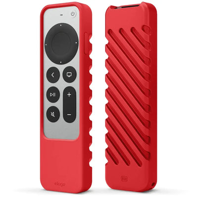 Czerwone etui silikonowe na pilot do urządzeń biurowych, akcesorium do home office