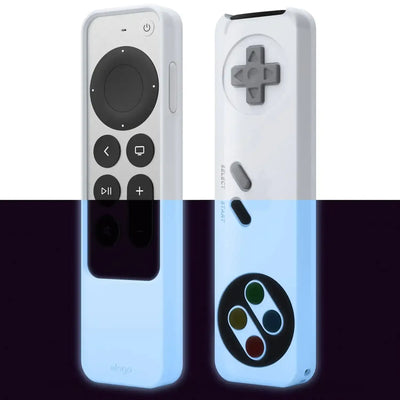Białe etui do pilota w stylu retro, inspirowane klasycznym kontrolerem do gier