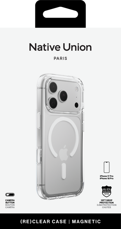 Native Union - (RE)Clear Transparent MagSafe Case - Etui na iPhone 18 Pro / Pro Max