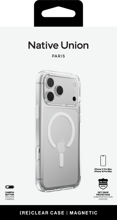 Native Union - (RE)Clear Transparent MagSafe Case - Etui na iPhone 18 Pro / Pro Max