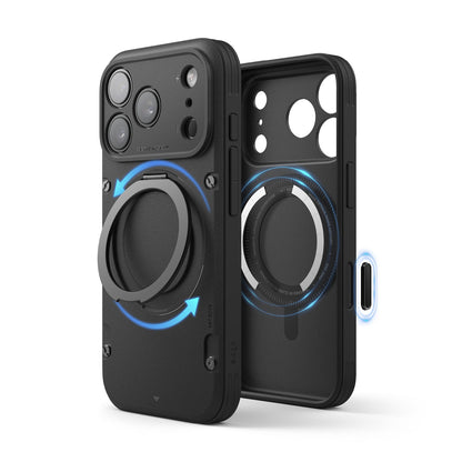 Elago - Magnetic Armor Case for iPhone 17 Pro/Pro Max with Ring Stand - Etui z Podstawką