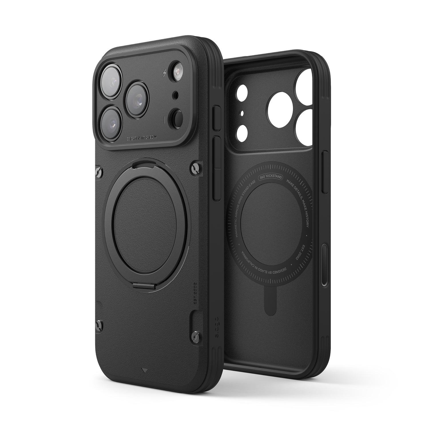 Elago - Magnetic Armor Case for iPhone 17 Pro/Pro Max with Ring Stand - Etui z Podstawką