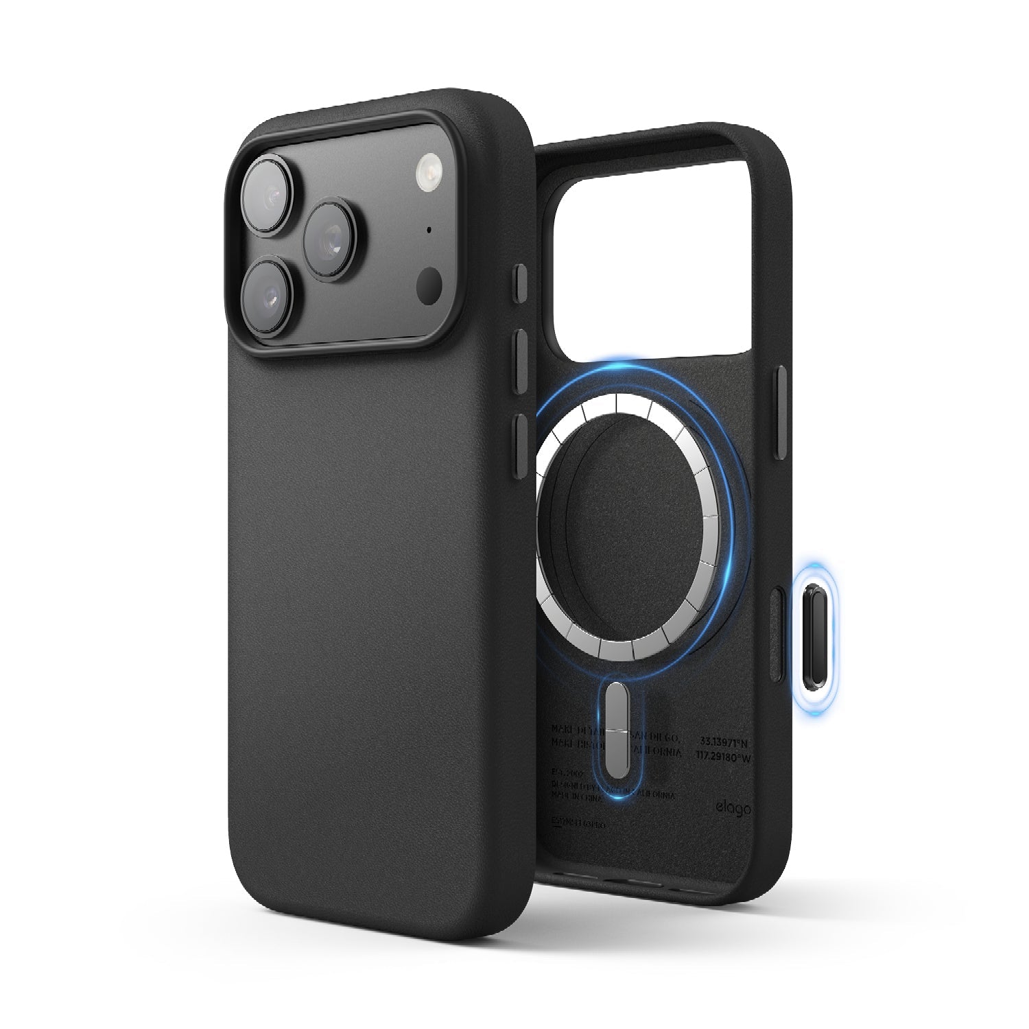 Elago - Magnetic Leather Case for iPhone 17 Pro/Pro Max - Skórzane Etui z MagSafe