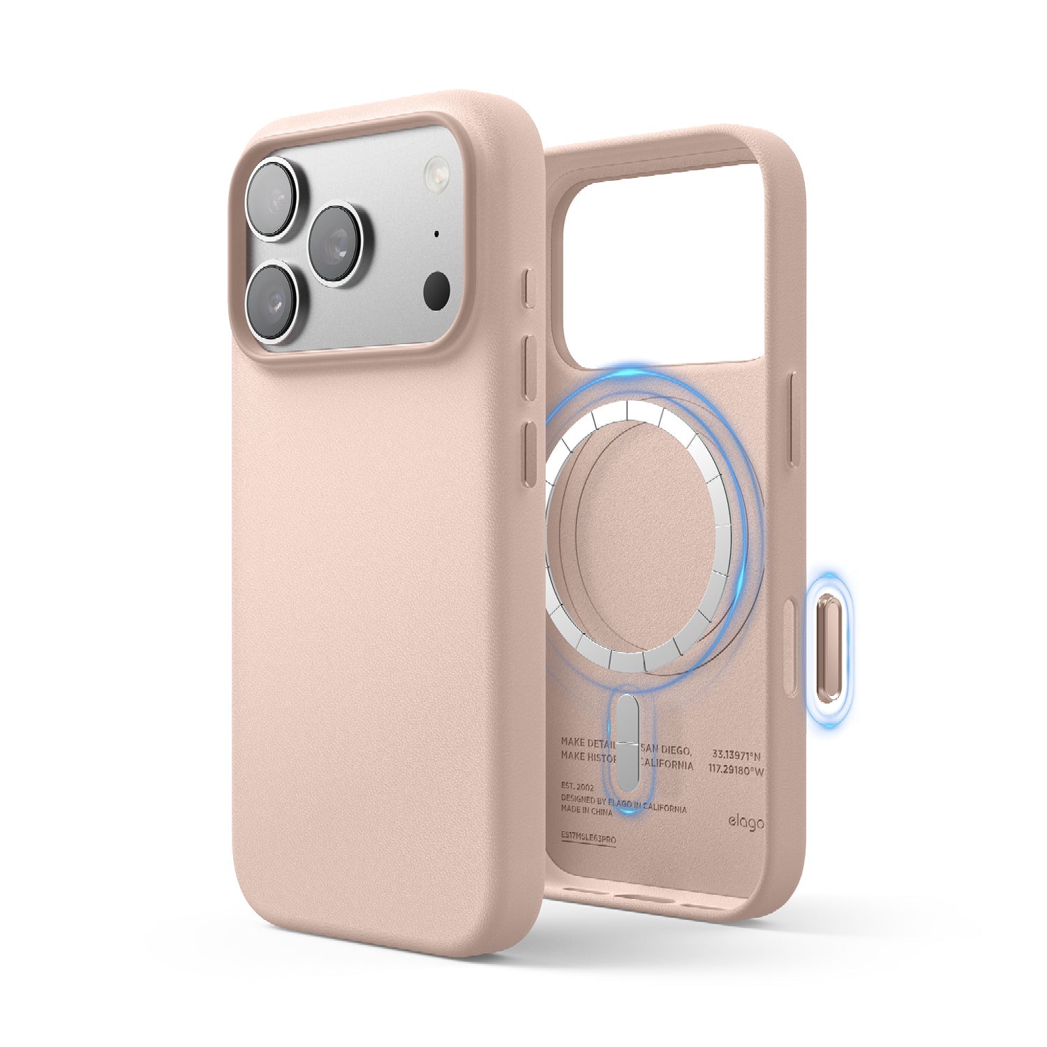 Elago - Magnetic Leather Case for iPhone 17 Pro/Pro Max - Skórzane Etui z MagSafe