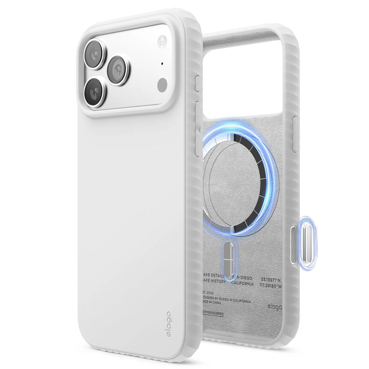 Elago - Magnetic Ridge Case - Silikonowe Etui z MagSafe do iPhone 18 Pro / Pro Max oraz iPhone 17 Pro / Pro Max