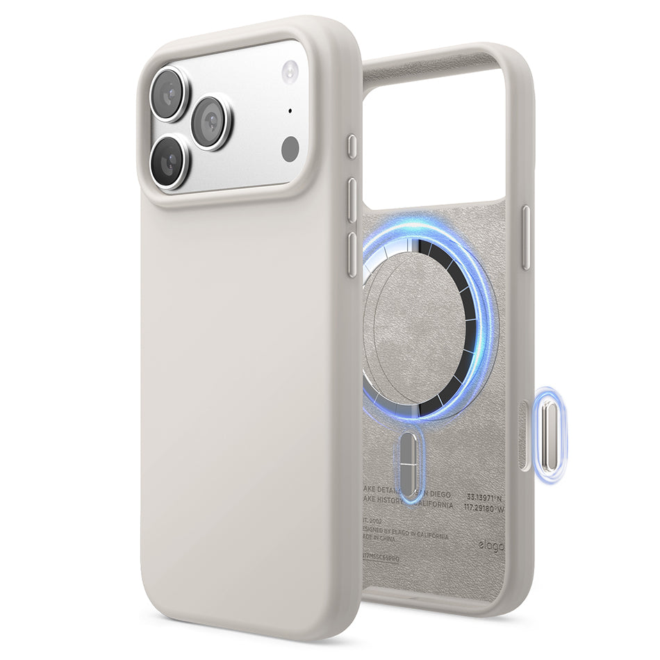 Elago - Magnetic Silicone Case for Iphone 17 Pro Max - Silikonowe Etui z MagSafe