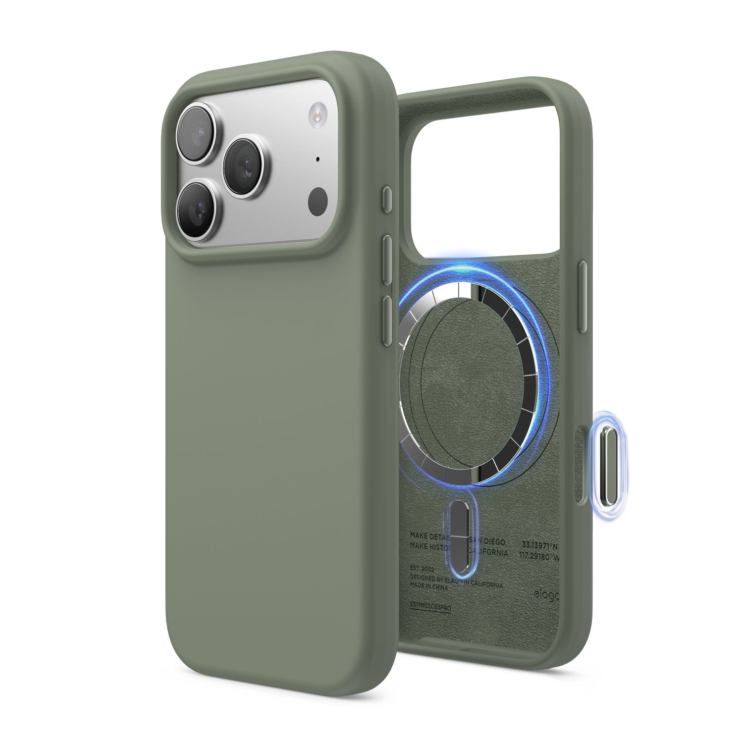 Elago - Magnetic Silicone Case for Iphone 17 Pro - Silikonowe Etui z MagSafe