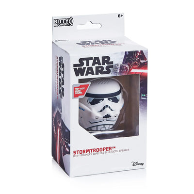 Mini głośnik Bluetooth Stormtrooper Star Wars w opakowaniu, gadżet biurowy na prezent.