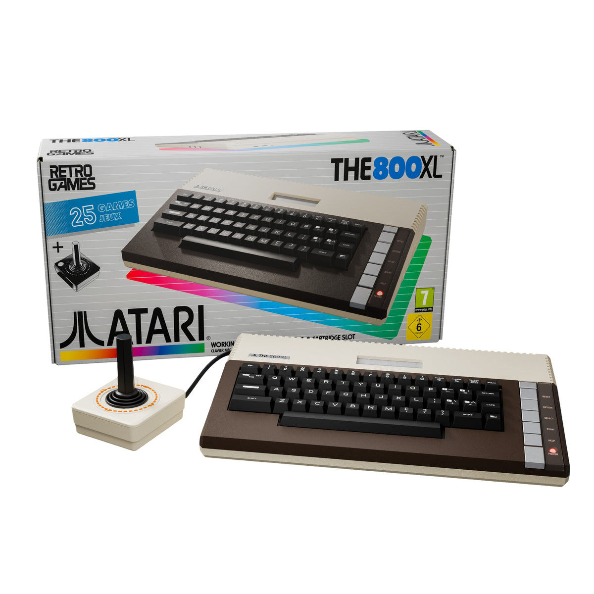 Atari - THE 800XL - Komputer Retro do Gier z Joystickiem