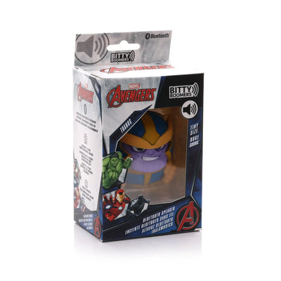 Głośnik Bluetooth Marvel Avengers Thanos Bitty Boomers w opakowaniu, akcesorium biurowe