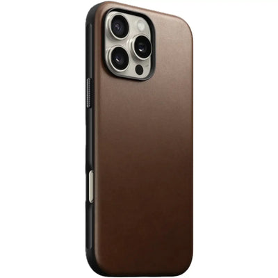 Nomad – Modern Leather Case for iPhone 16 / Plus / Pro / Pro Max with MagSafe - Skórzane Etui na iPhone z MagSafe