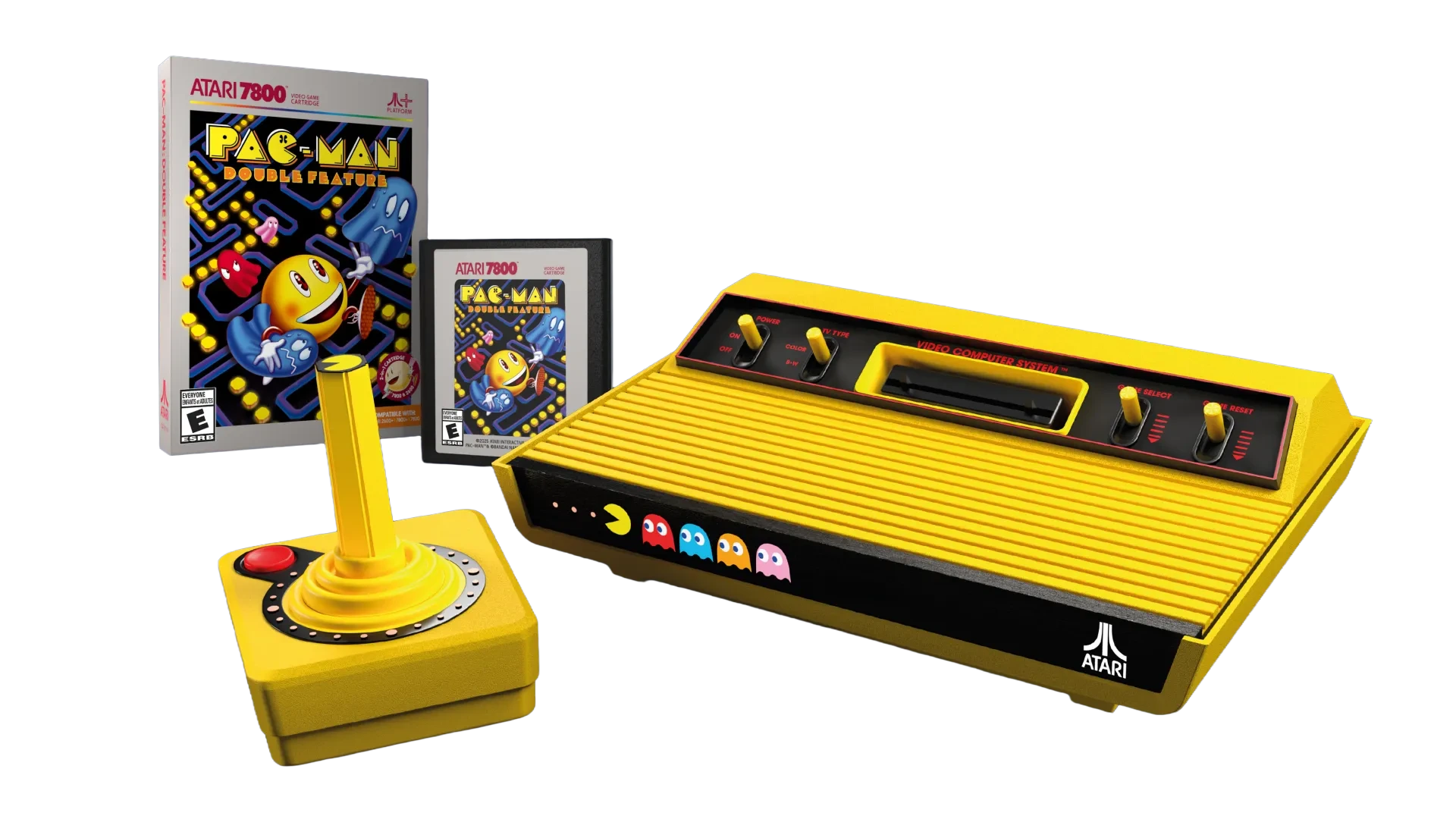 Atari - 2600+ PAC-MAN Edition Console & Joystick - Retro Konsola z Joystickiem
