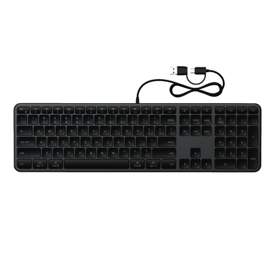 Satechi - Slim LX3 Wired Keyboard - Pełnowymiarowa Klawiatura Przewodowa
