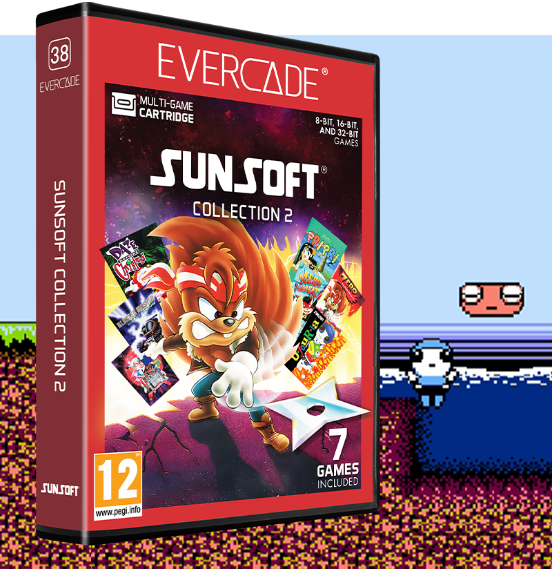 Evercade - Sunsoft Collection 2 - Zestaw Gier Retro