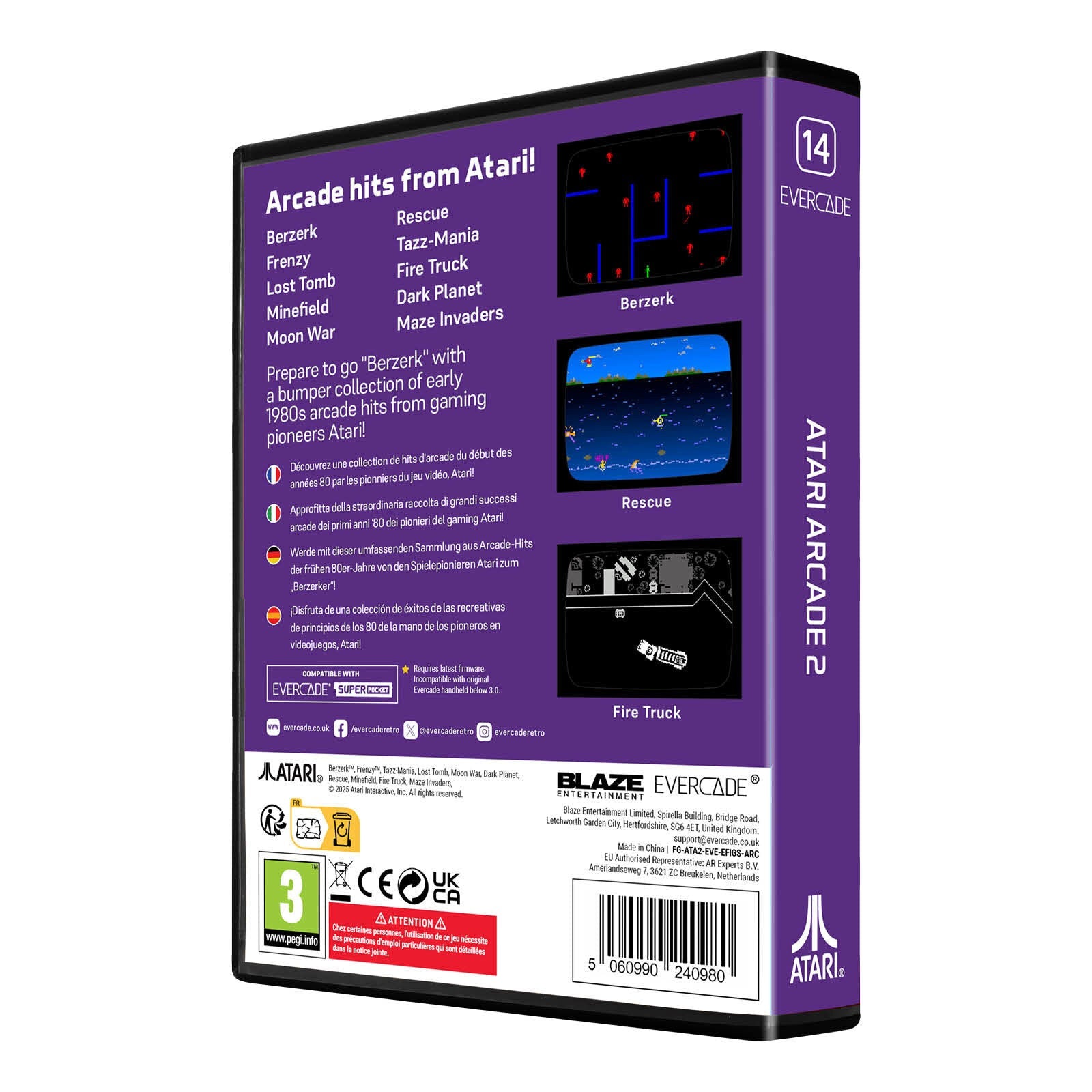 Evercade - Atari Arcade 2 - Zestaw Gier Retro