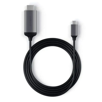 Aluminiowy kabel USB-C do HDMI 4K 60Hz, czarny, akcesorium do biura i home office