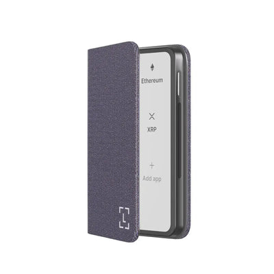 Futerał Magnetshell na portfel kryptowalutowy z otwartą klapką, minimalistyczny design