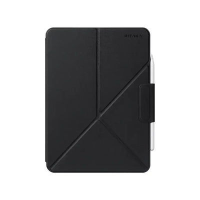 Czarny etui na tablet z rysikiem, nowoczesny design, akcesoria biurowe do home office