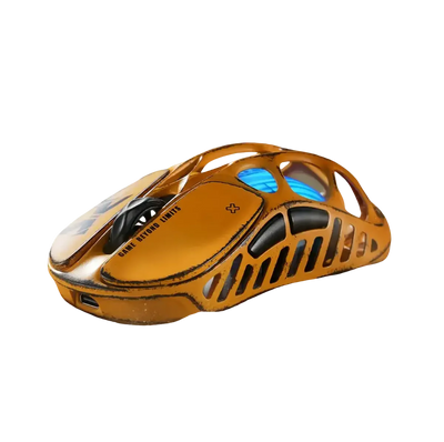 GravaStar - Mercury X Pro Special Edition Battle Worn-Yellow Wireless Gaming Mouse - Bezprzewodowa Myszka Gamingowa
