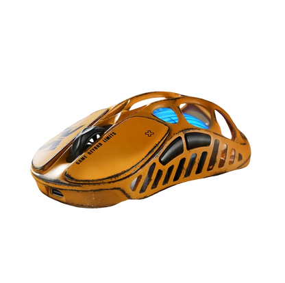 GravaStar - Mercury X Pro Special Edition Battle Worn-Yellow Wireless Gaming Mouse - Bezprzewodowa Myszka Gamingowa