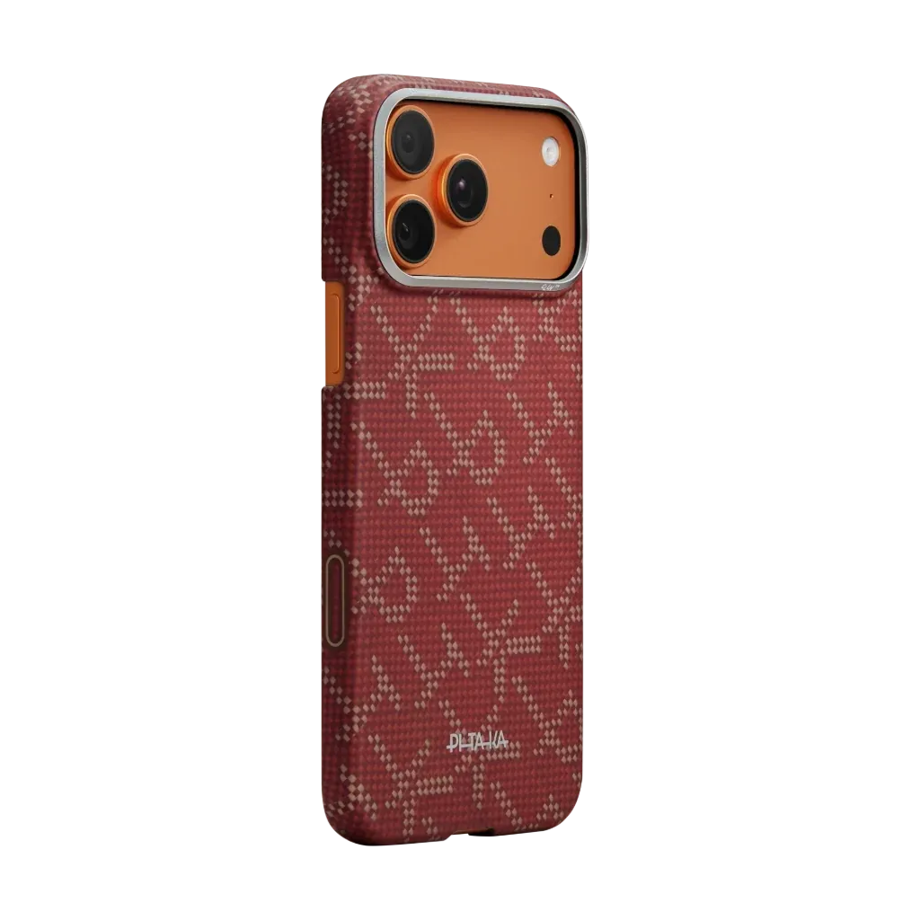 PITAKA - Leaping Edge Case Gold Red - Ultracienkie Etui do iPhona