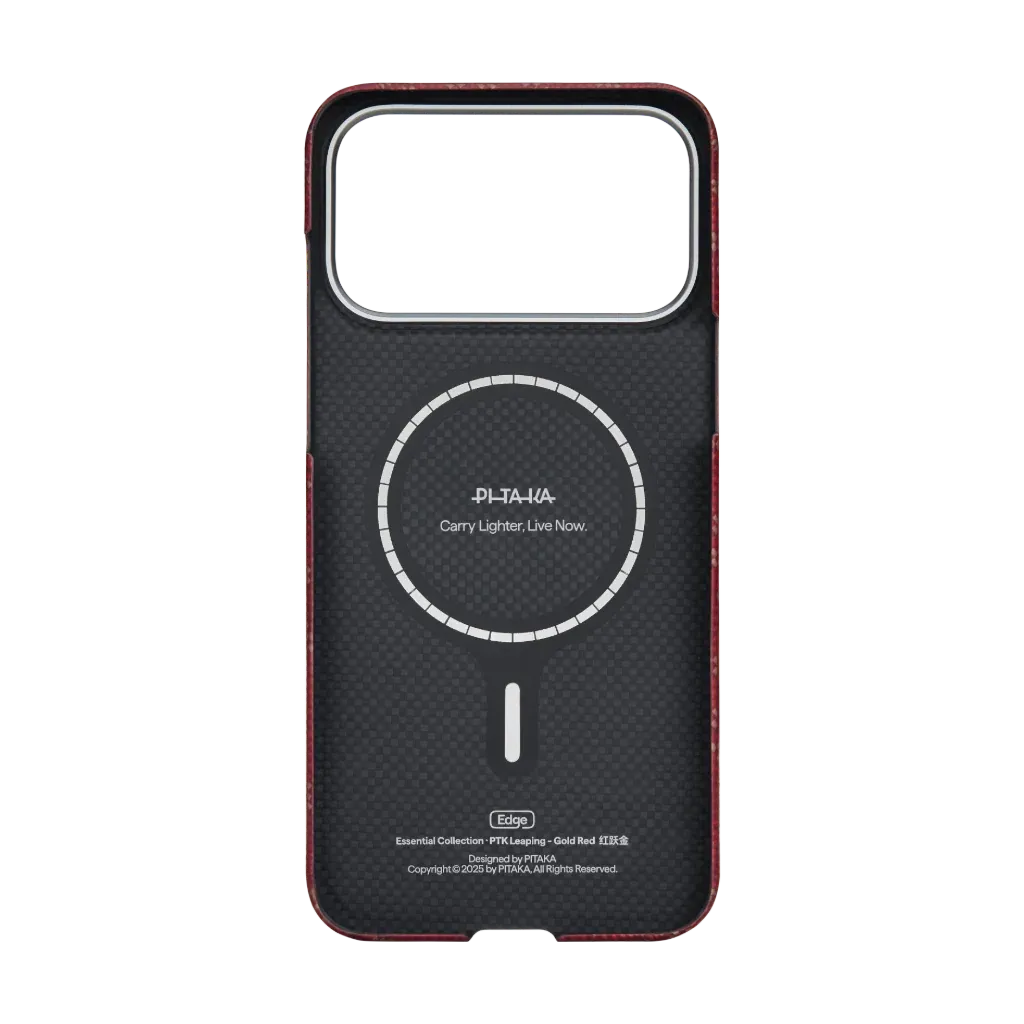 PITAKA - Leaping Edge Case Gold Red - Ultracienkie Etui do iPhona