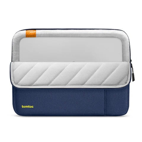 Niebieska torba na laptopa Tomtoc z podszewką, idealna do home office i biura