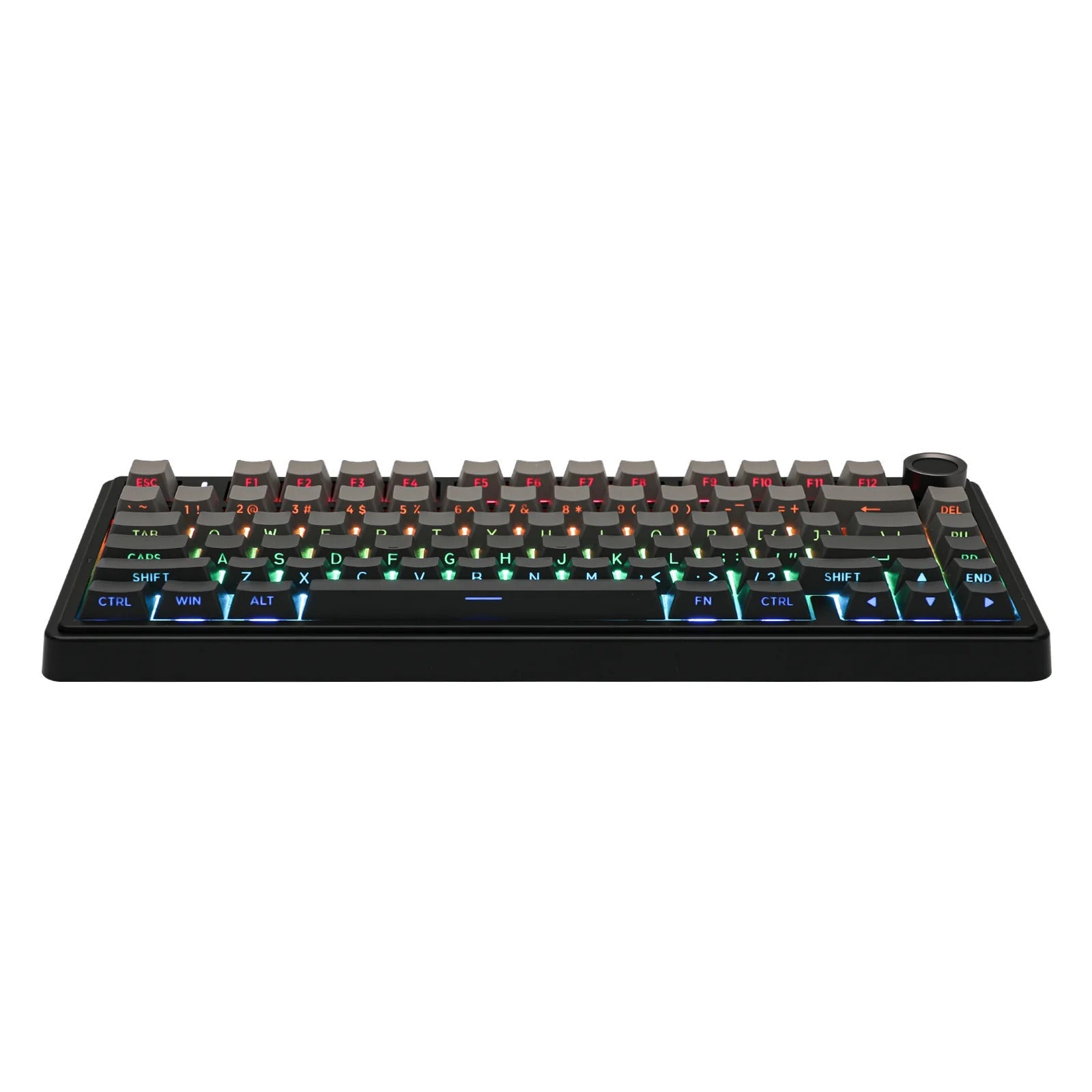 AULA - F75 Wireless Mechanical Keyboard - Bezprzewodowa Klawiatura Mechaniczna - Gradient Grey Side-Engraved