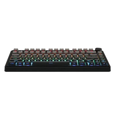 AULA - F75 Wireless Mechanical Keyboard - Bezprzewodowa Klawiatura Mechaniczna - Gradient Grey Side-Engraved