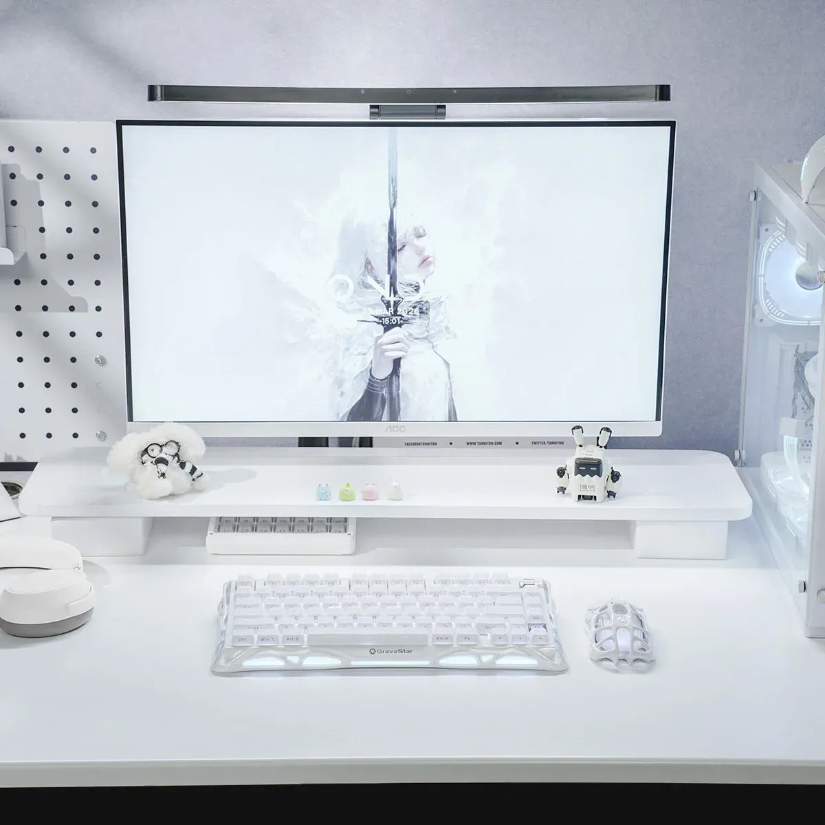 GravaStar - Mercury K1 Opaline White - Wireless Mechanical Keyboard Special Edition - Klawiatura Mechaniczna